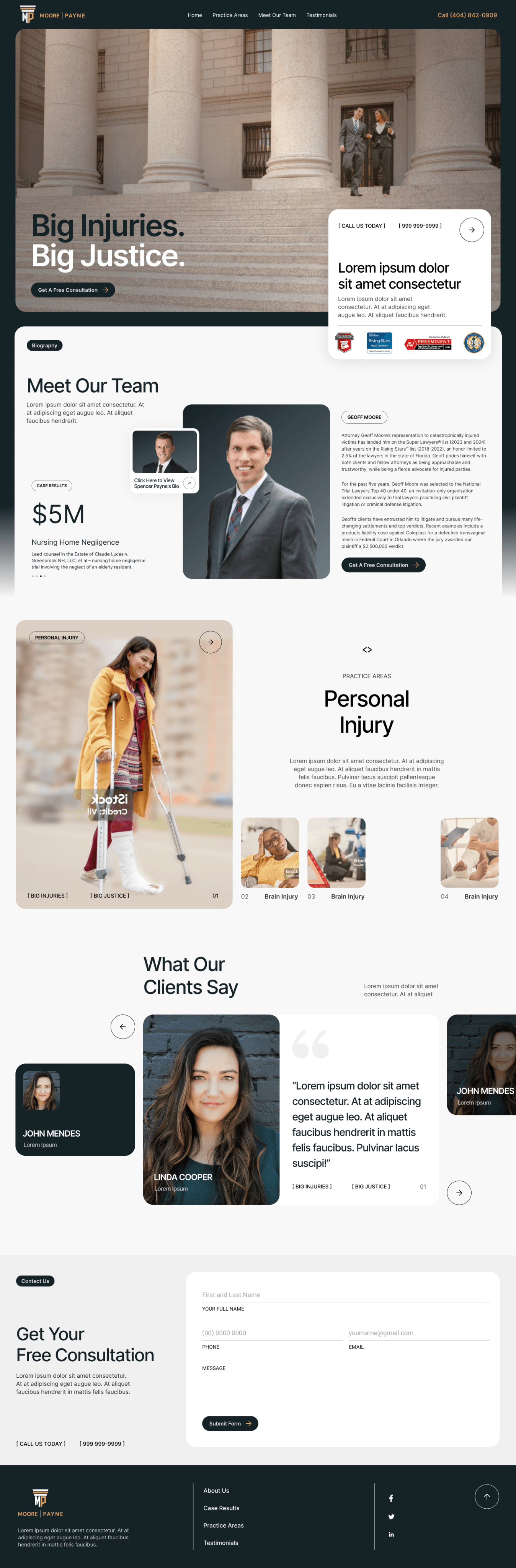Moore Payne Law website